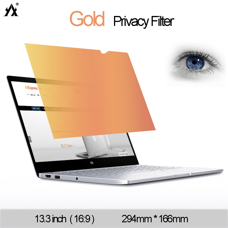 Monitor Privacy Filter - 13.3 inch 294mm*166mm Gold Privacy Laptop