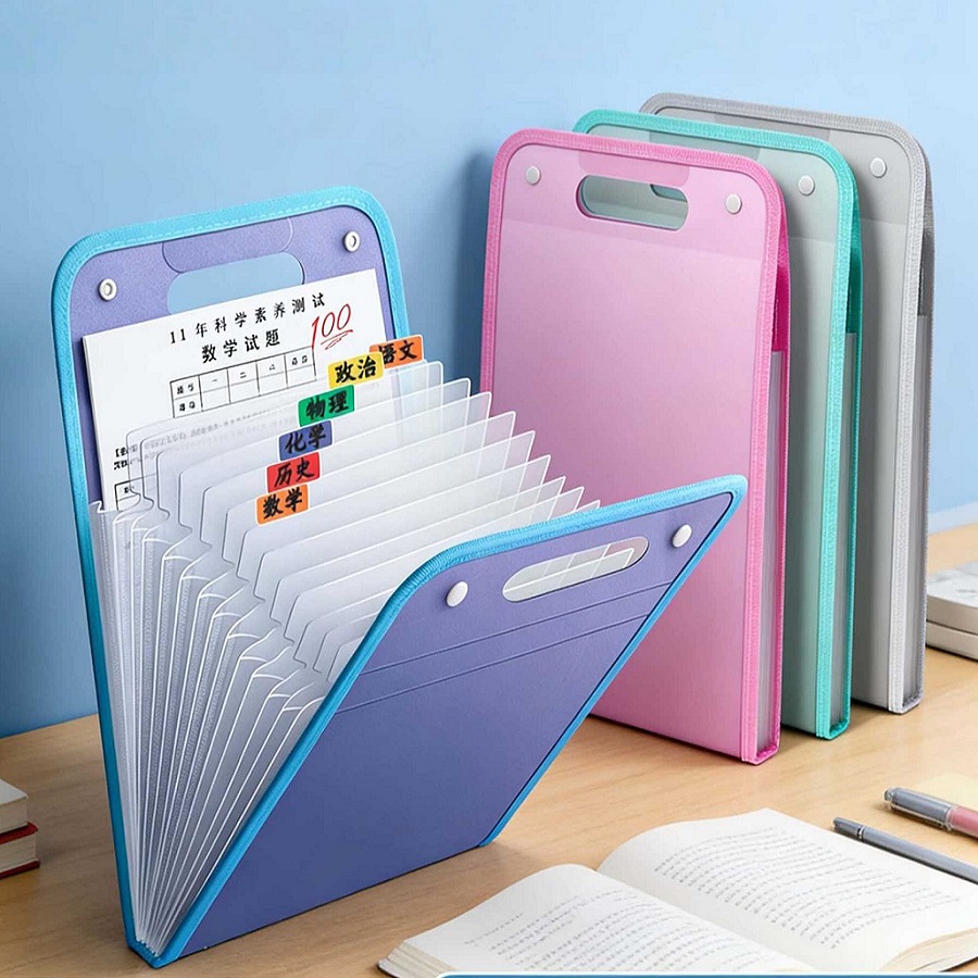 Binder Storage Box - 13 Layers A4 Expanding File Folder