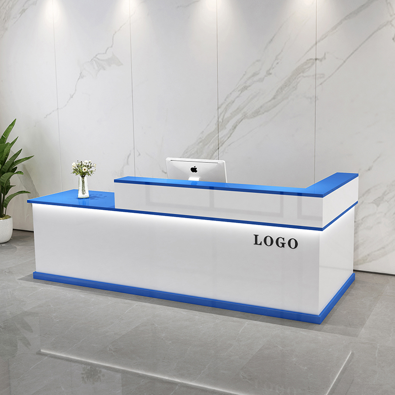 Office Furniture Usa - Storage Luxury Reception Desk Senior Custom