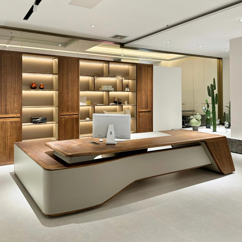 Office Furniture Dimensions - Wooden Fashion Office Desk Simple Creative