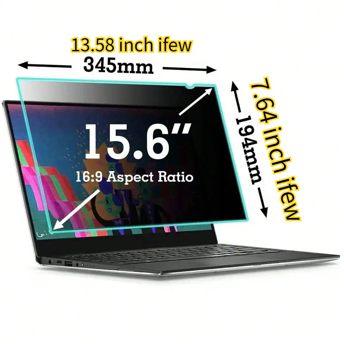 Monitor Privacy Filter - Laptop Monitor Privacy Screen Protector Anti-spy