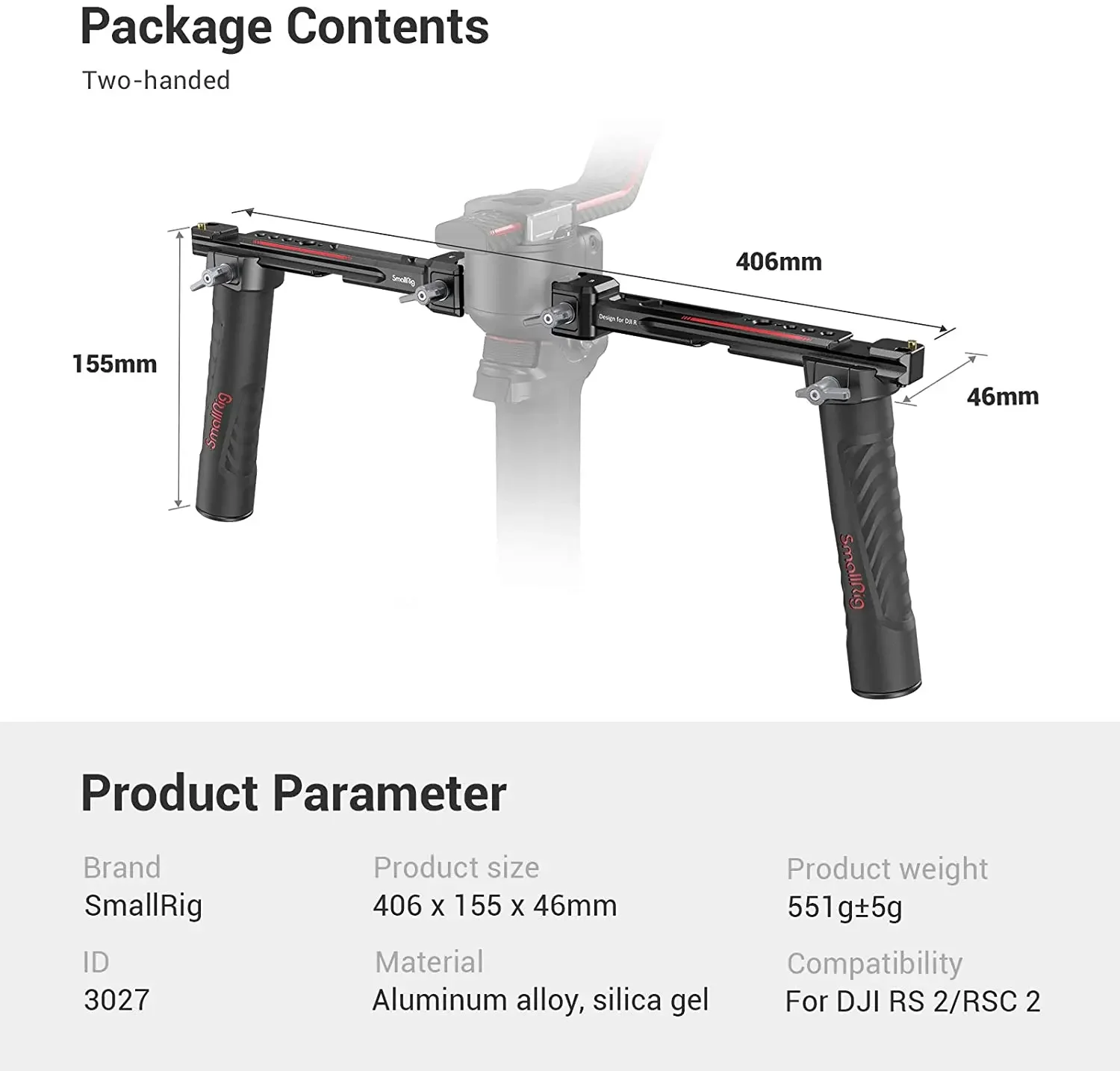 SmallRig 3027 Adjustable Dual  - Adjustable Monitor Mount 评论和价格