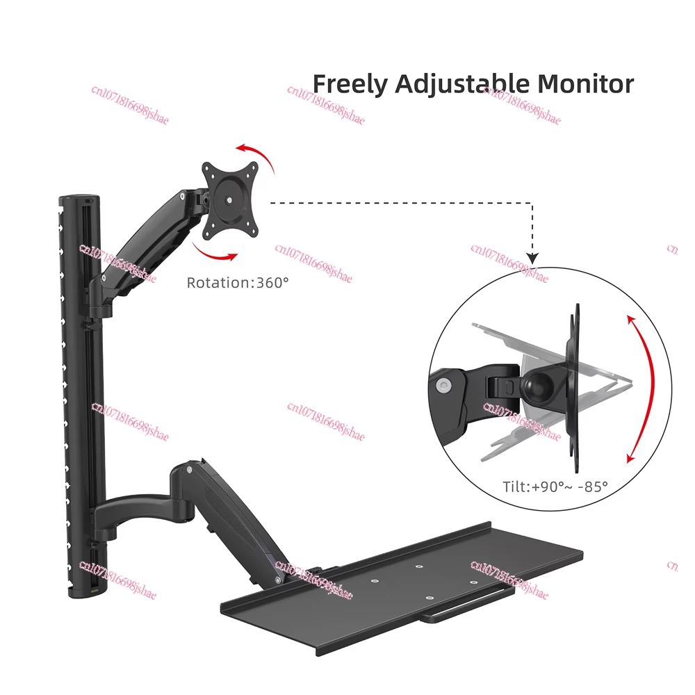 Height-adjustable Single-arm M - Adjustable Monitor Mount 评论和价格