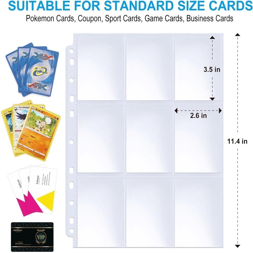 50 Sheets 9 Pocket Single Side - Binder Storage Box 评论和价格