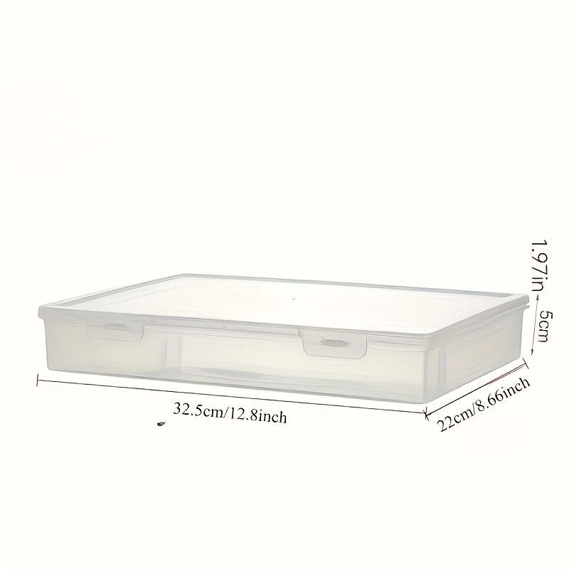 1pc A4 Large Transparent Flip  - Binder Storage Box 评论和价格