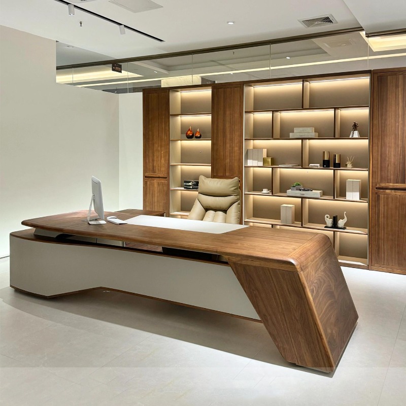 Wooden Fashion Office Desk Sim - Office Furniture Dimensions 评论和价格