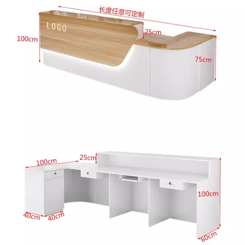 Storage Luxury Reception Desk  - Office Furniture Usa 评论和价格