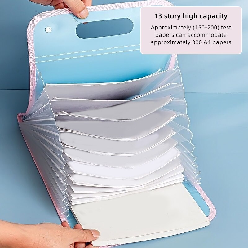 13 Pocket File Folders Portabl - Binder Storage Box 评论和价格