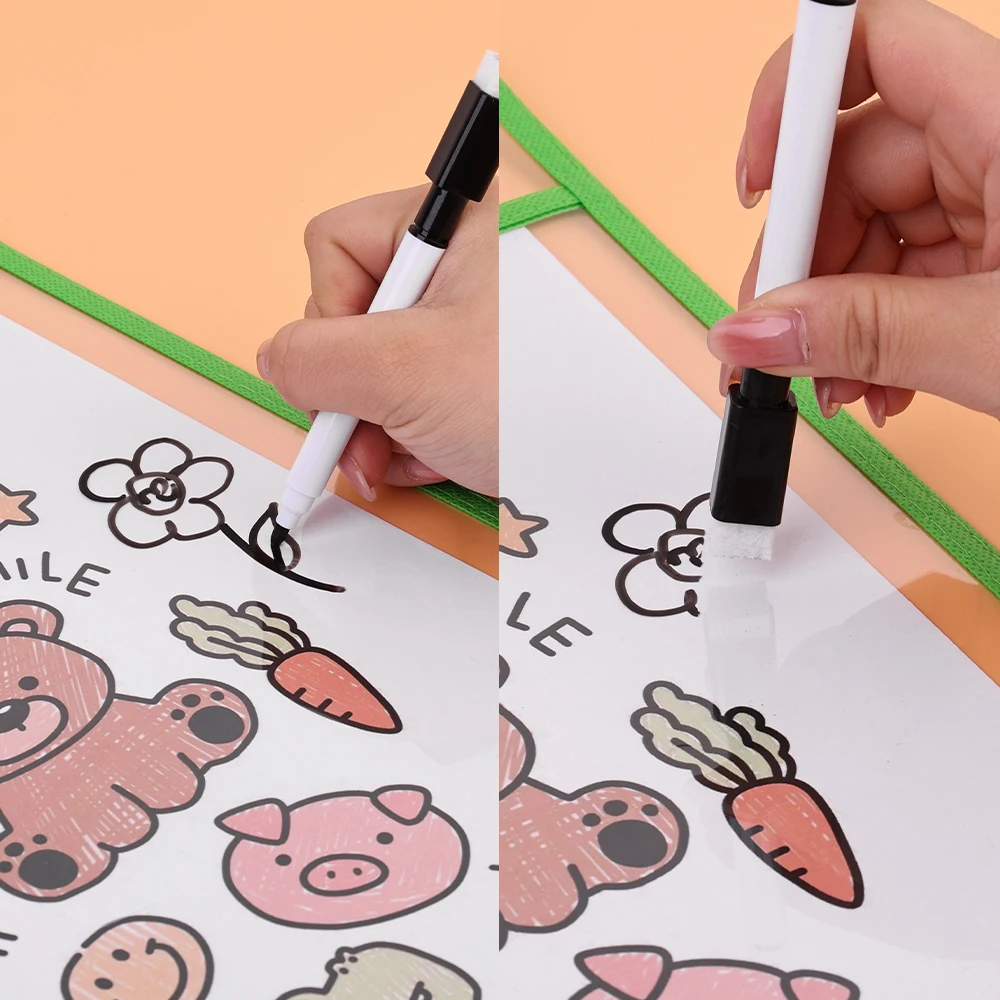 Dry Erase Pockets Reusable Fil - Binder Storage Box 评论和价格