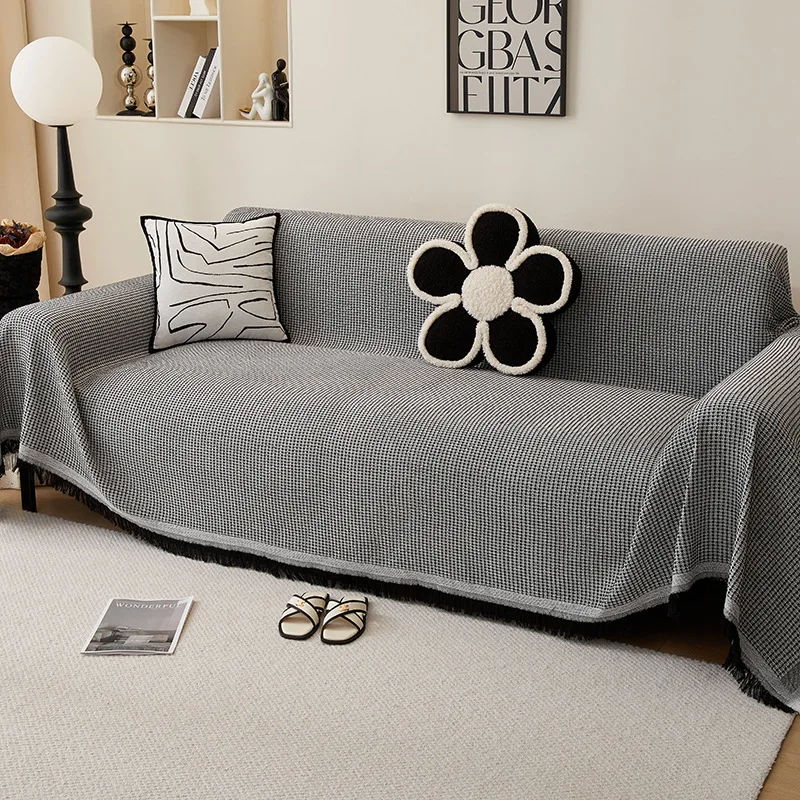 Woven Cotton Sofa Cover Blanke - Office Furniture Dimensions 评论和价格