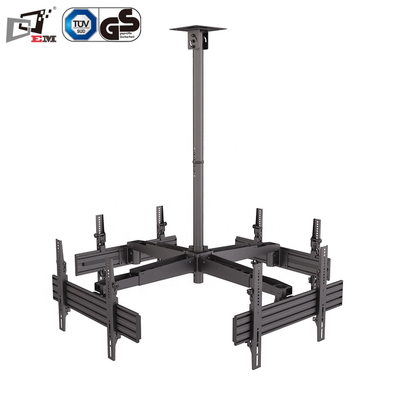 Retractable Hanging Ceiling Mo - Adjustable Monitor Mount 评论和价格