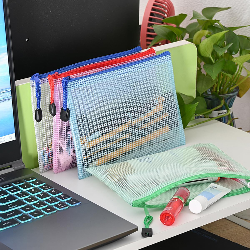 5/20PCS A4/A5 Mesh Zipper Pouc - Binder Storage Box 评论和价格
