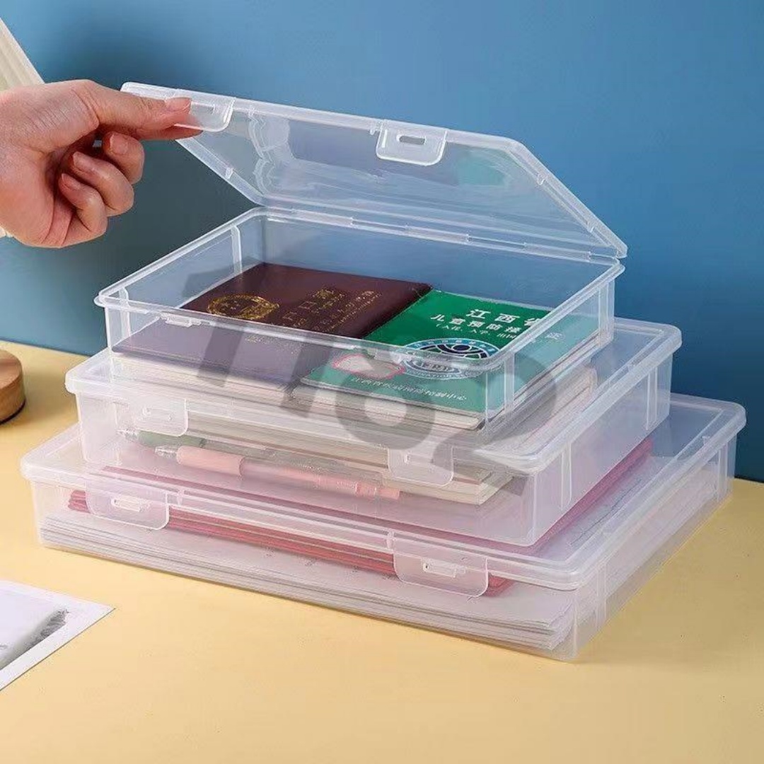 Stackable Clear A4 Document St - Binder Storage Box 评论和价格