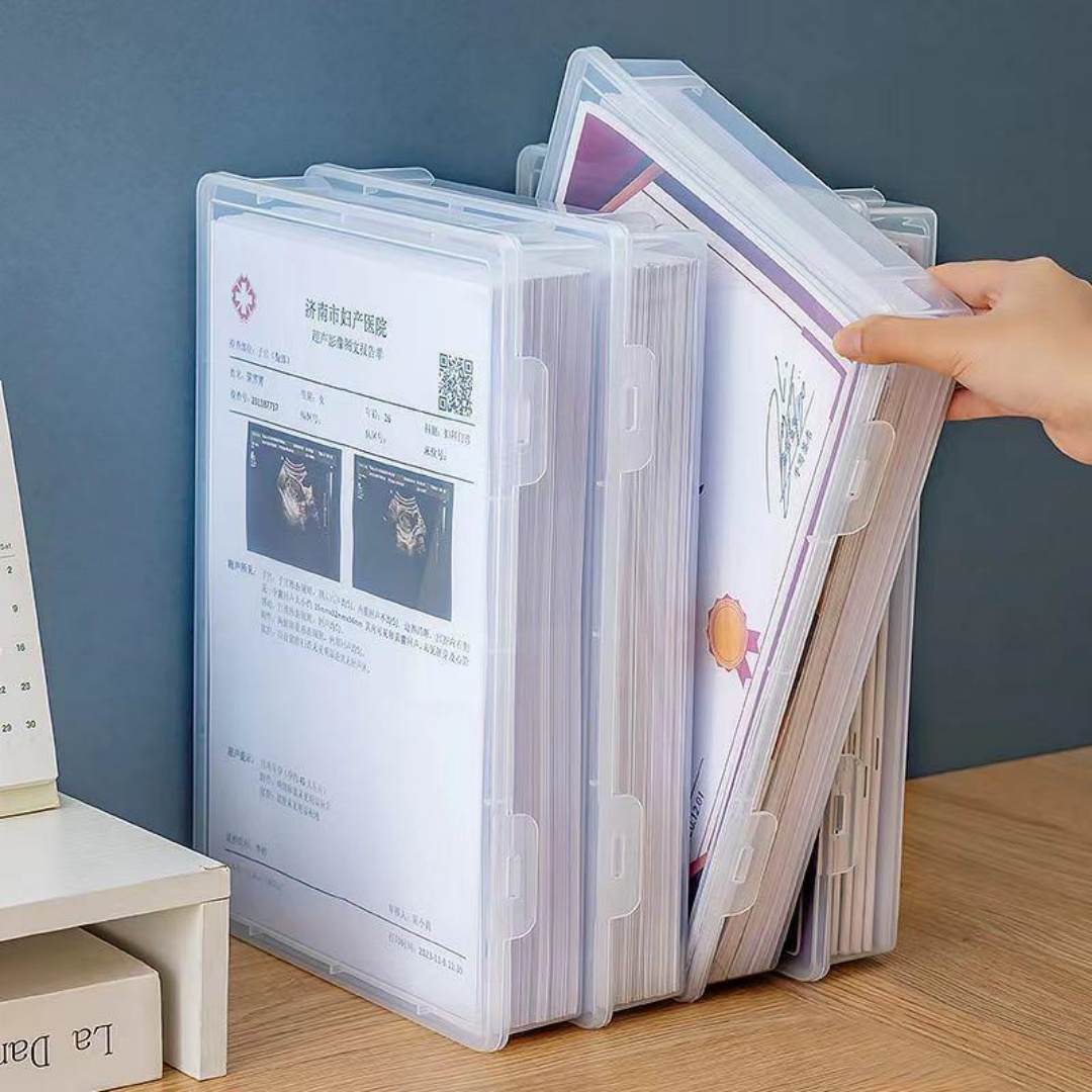 Stackable Clear A4 Document St - Binder Storage Box 评论和价格