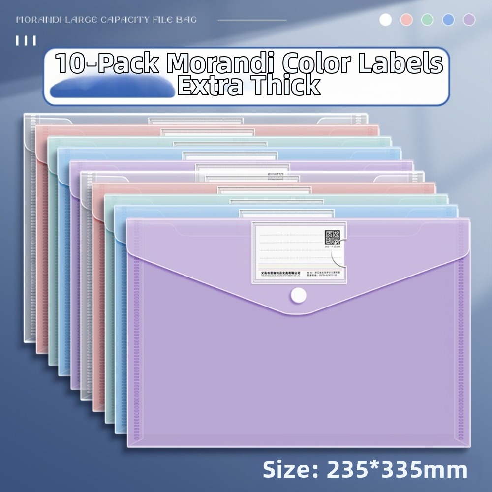 10 Pcs Clear A4 File Folders P - Binder Storage Box 评论和价格