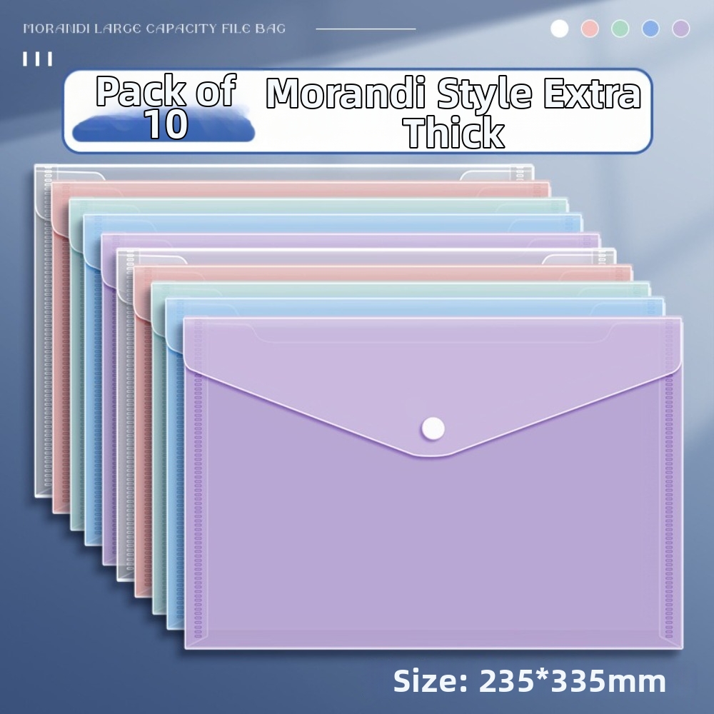 10 Pcs Clear A4 File Folders P - Binder Storage Box 评论和价格